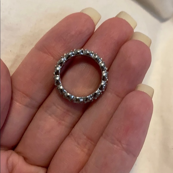 SOLD Natural Diamond eternity band - Picture 6 of 8